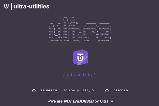 ultra utilities packages
